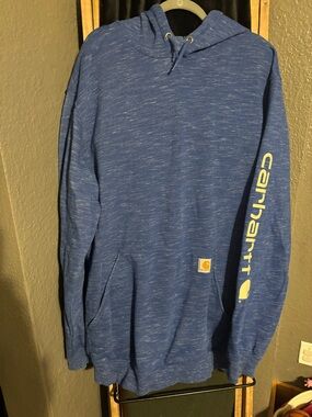 Carhartt Men’s Blue Hooded Sweatshirt